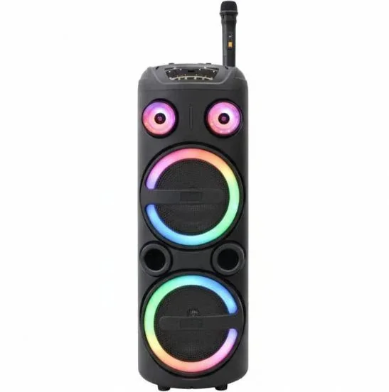 Акустическая переносная Bluetooth колонка Gedi-G GD-2851A с радиомикрофоном 2х8" 35 Вт FM, USB, AUX, RGB