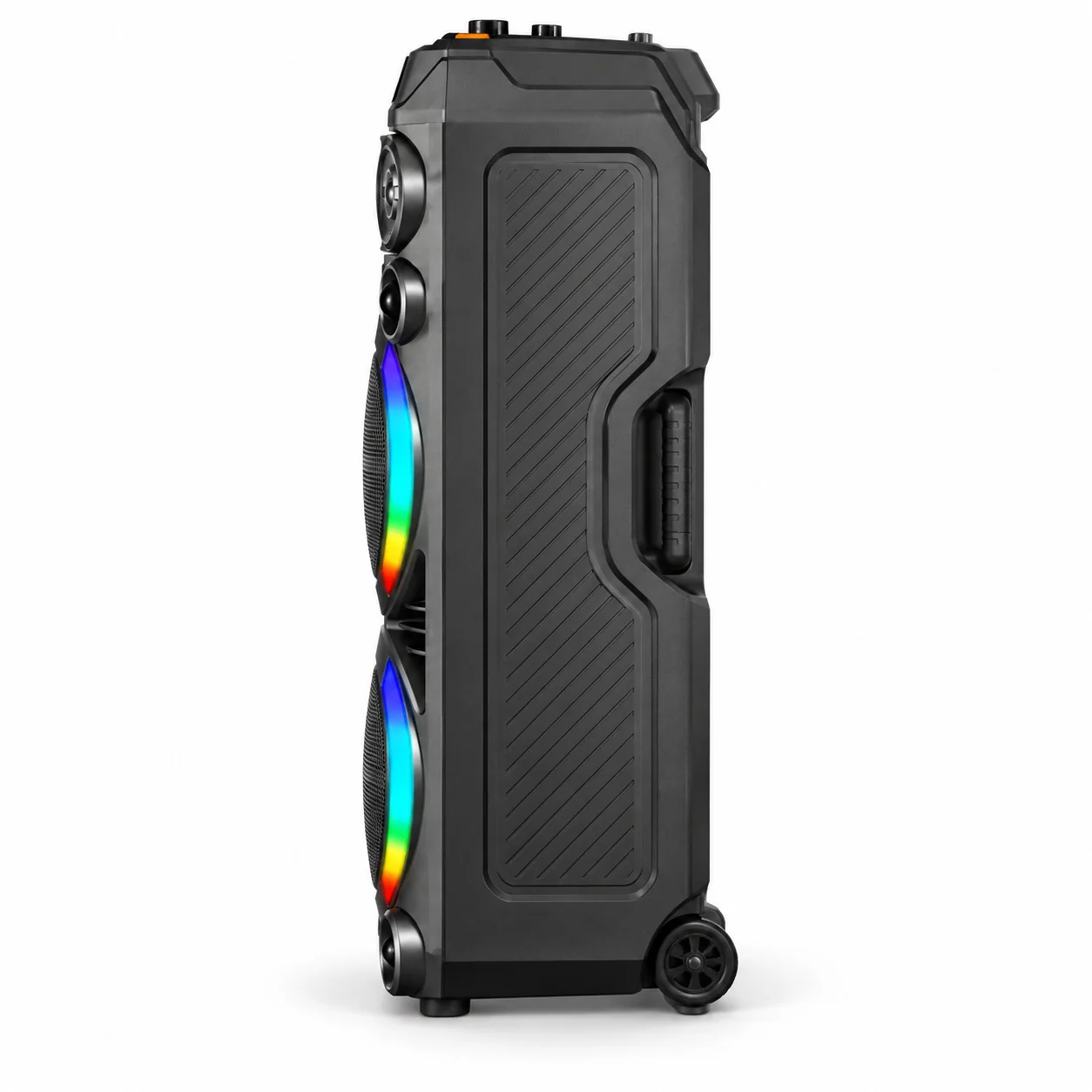 Портативная Bluetooth-колонка с микрофоном 8", 50 Вт, USB, AUX, RGB, Gedi-G GD-2897, Черный