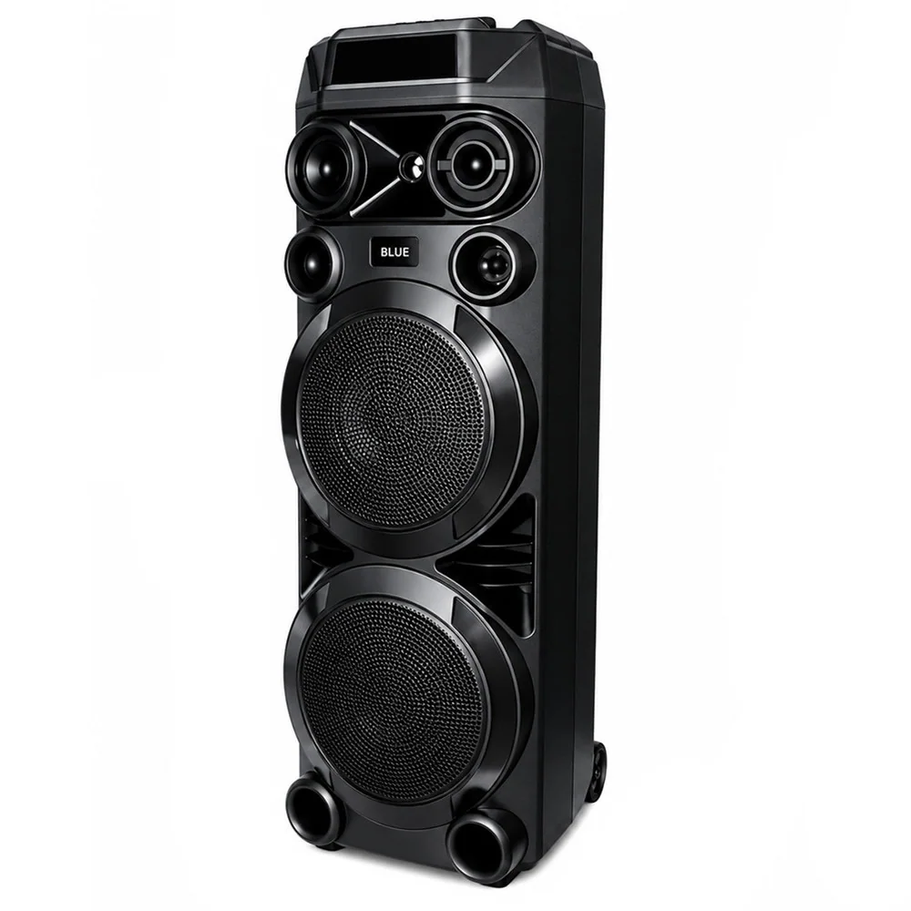 Портативная Bluetooth-колонка с микрофоном 8", 50 Вт, USB, AUX, RGB, Gedi-G GD-2897, Черный