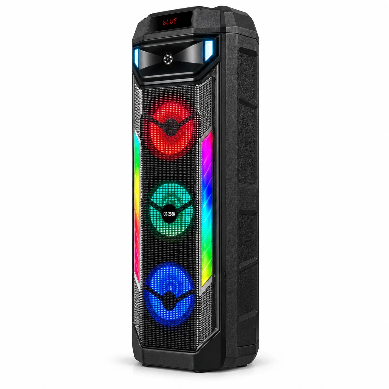Портативная колонка Bluetooth с микрофоном, пульт, 3х8", 50 Вт, GEDI-G GD-2888, Черная